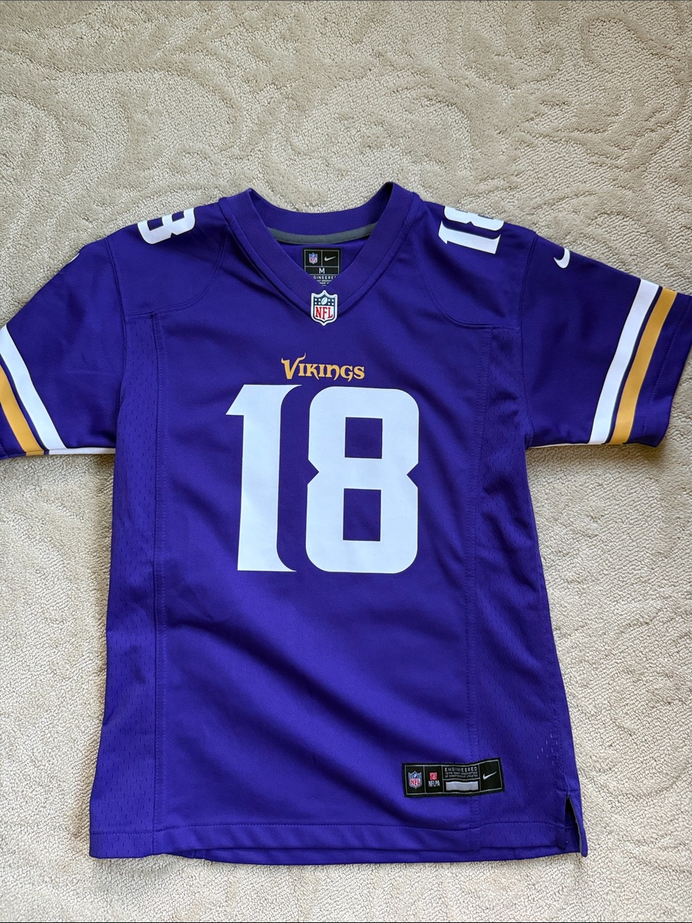 Nike Kids Minnesota Vikings Purple #18 Football Jersey